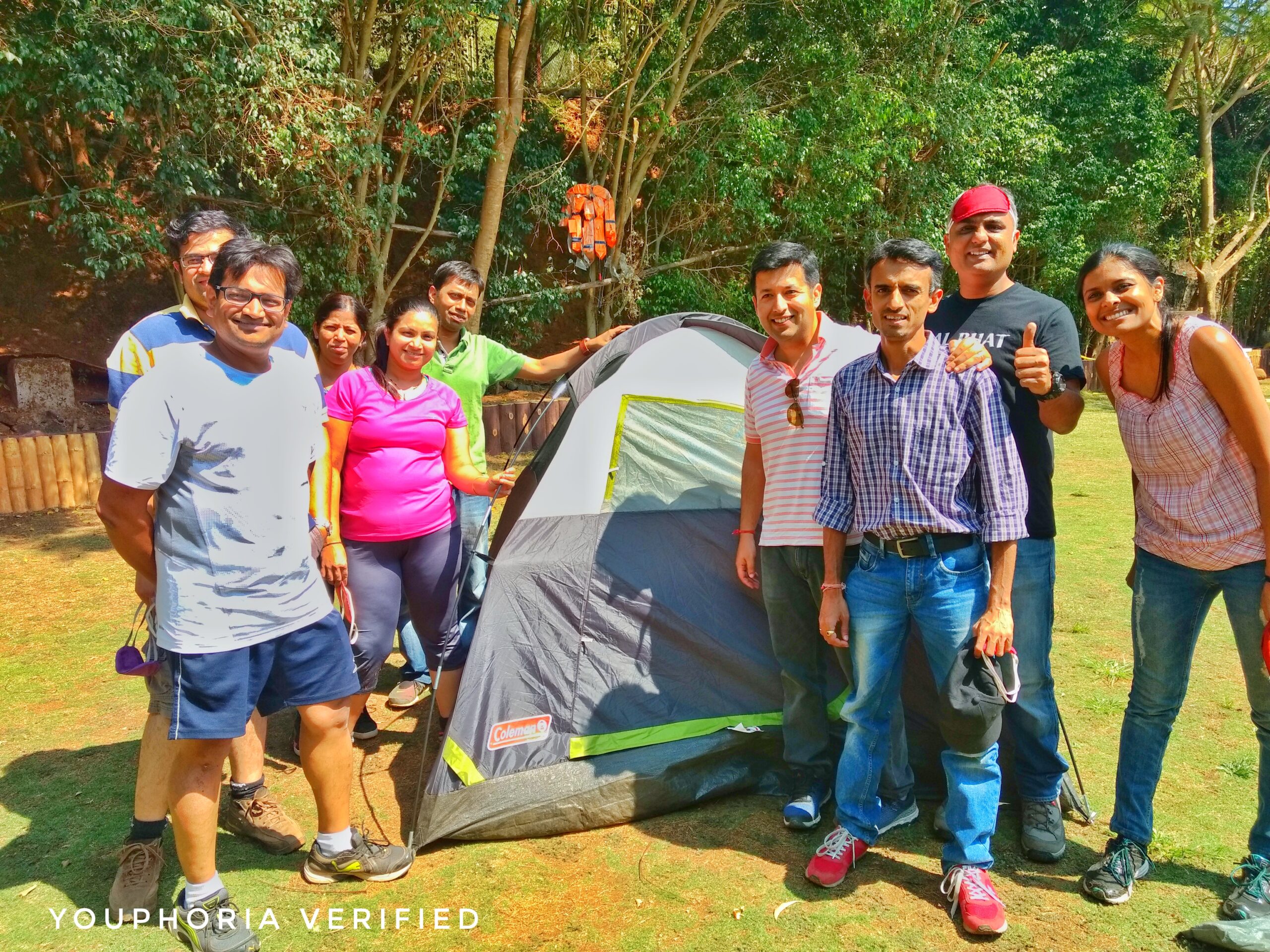 Blind tent pitching- Youphoria